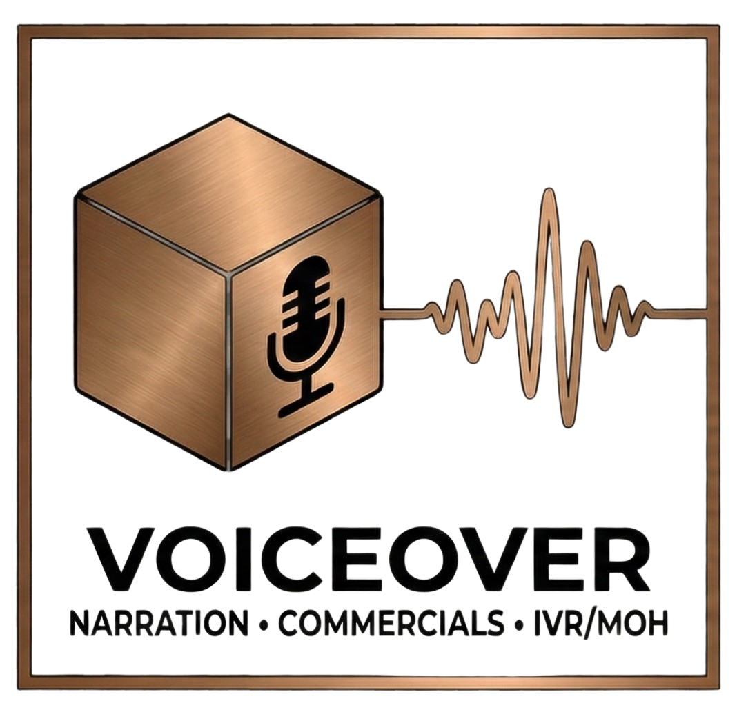 Voiceover narration, commercials, IVR/MOH